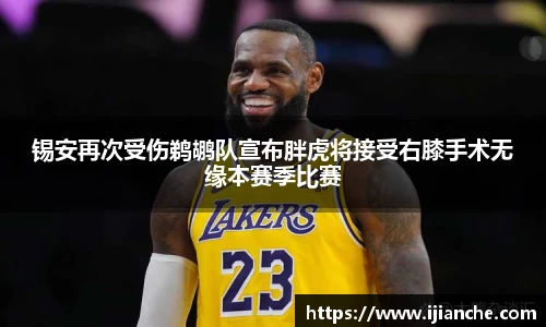 锡安再次受伤鹈鹕队宣布胖虎将接受右膝手术无缘本赛季比赛